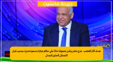 هدف أثار الغضب.. فرج عامر يشن هجومًا حادًا على حكام مباراة سموحة وزد بسبب قرار التسلل المثير للجدل 1